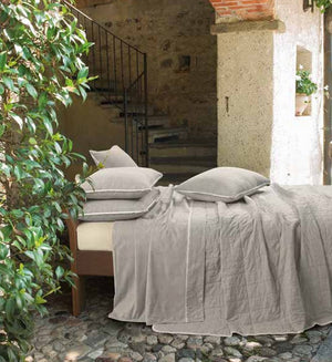 Apri immagine nella presentazione, Completo lenzuola letto matrimoniale Cielo . Gabel Naturae
