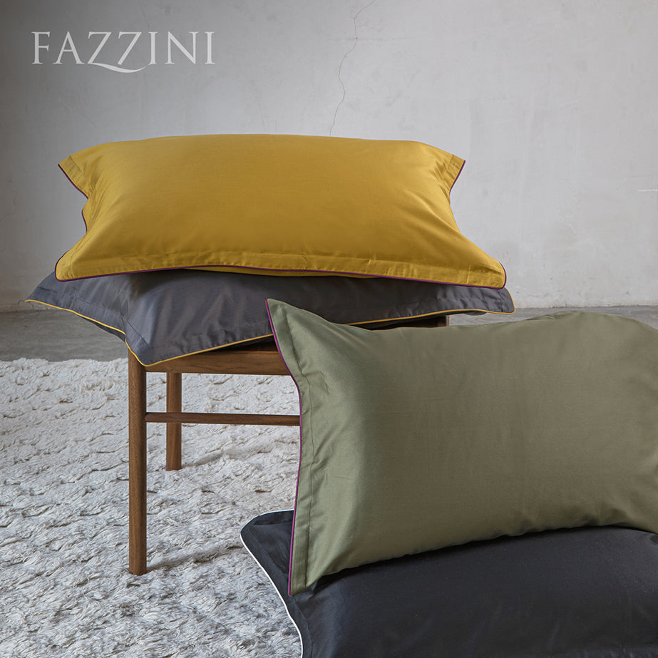 Completo lenzuola letto matrimoniale Deal Fazzini in raso – TND CASA