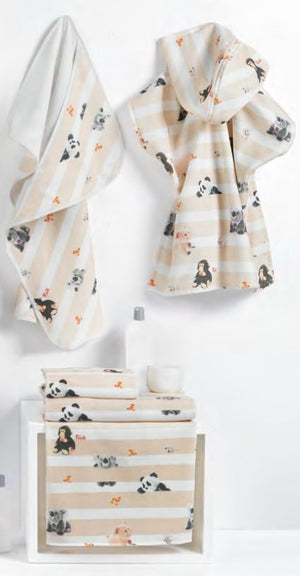 Apri immagine nella presentazione, Set asciugamani spugna 1+1 baby Trudi by Gabel stripes
